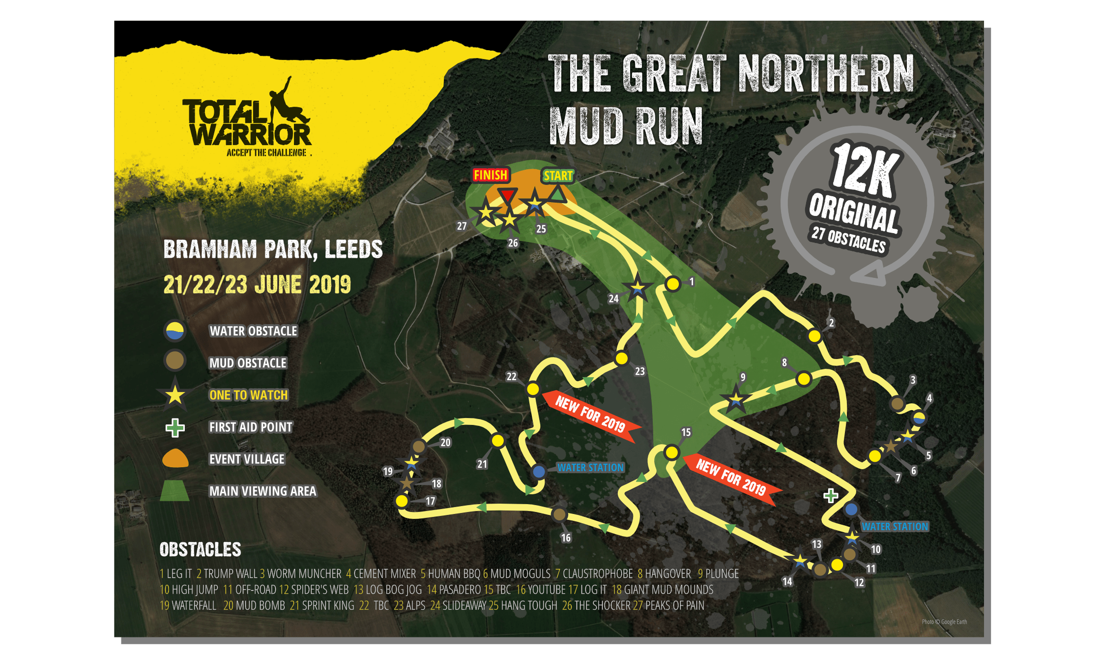 Total Warrior course map